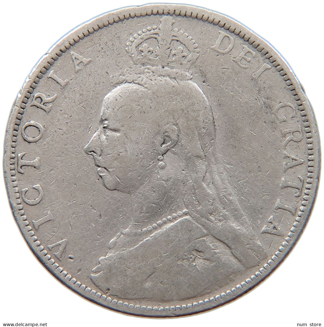 GREAT BRITAIN FLORIN 1888 Victoria 1837-1901 #c068 0347 - J. 1 Florin / 2 Shillings