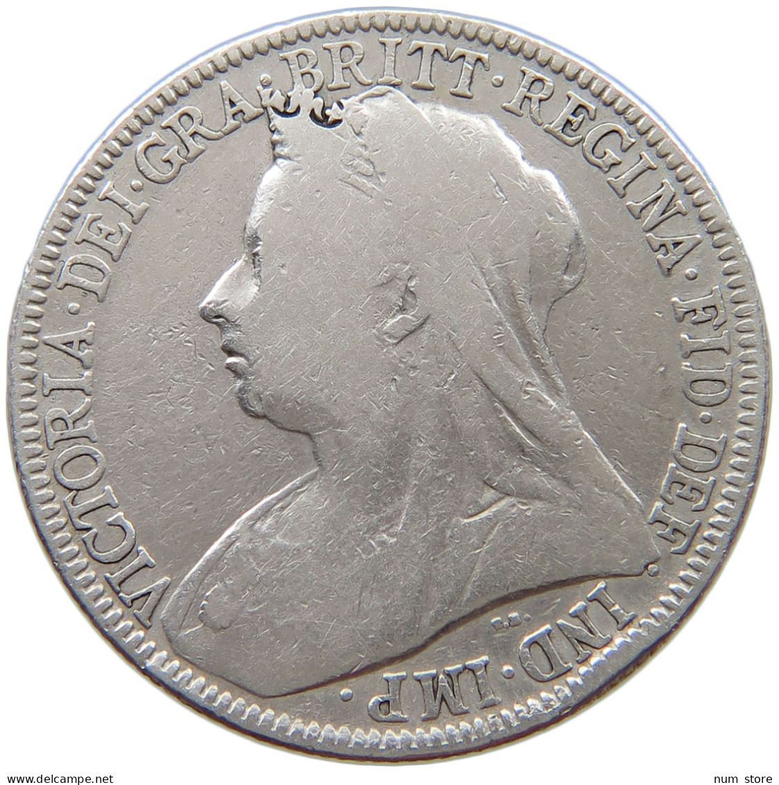 GREAT BRITAIN FLORIN 1896 Victoria 1837-1901 #t148 0101 - J. 1 Florin / 2 Schilling