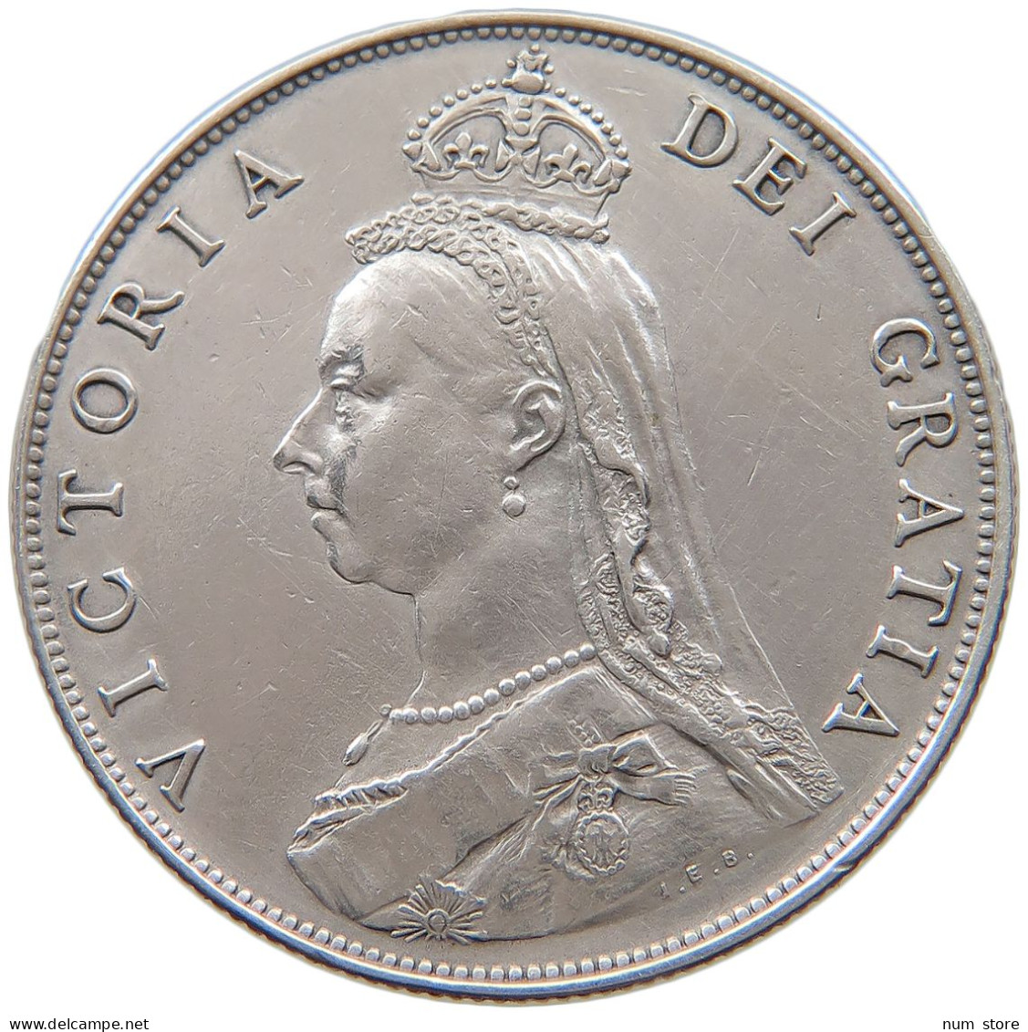 GREAT BRITAIN FLORIN 1887 Victoria 1837-1901 #t094 0323 - J. 1 Florin / 2 Schilling