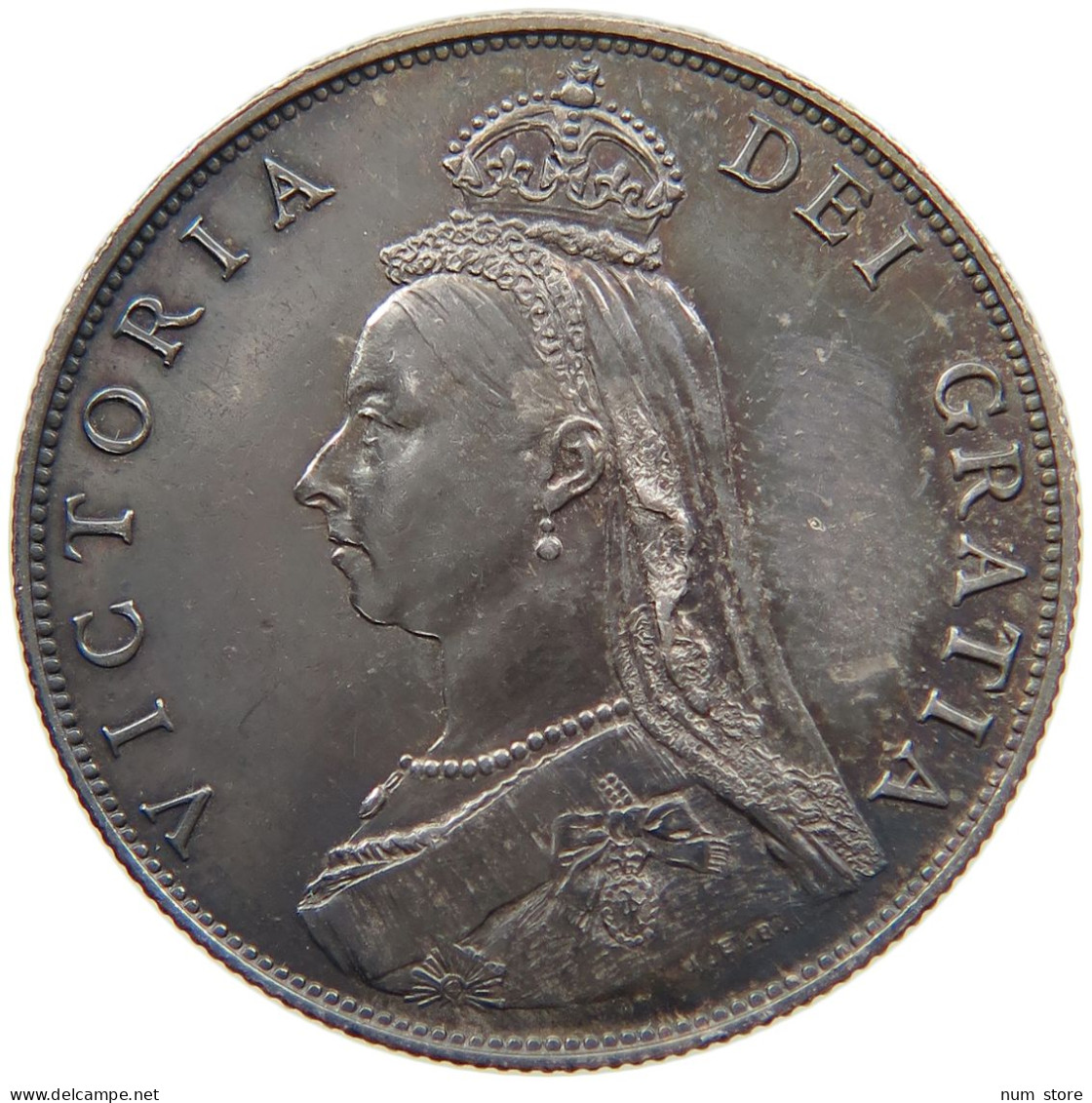 GREAT BRITAIN FLORIN 1887 Victoria 1837-1901 FLORIN 1887 PROOF VERY RARE #t139 0163 - J. 1 Florin / 2 Schilling