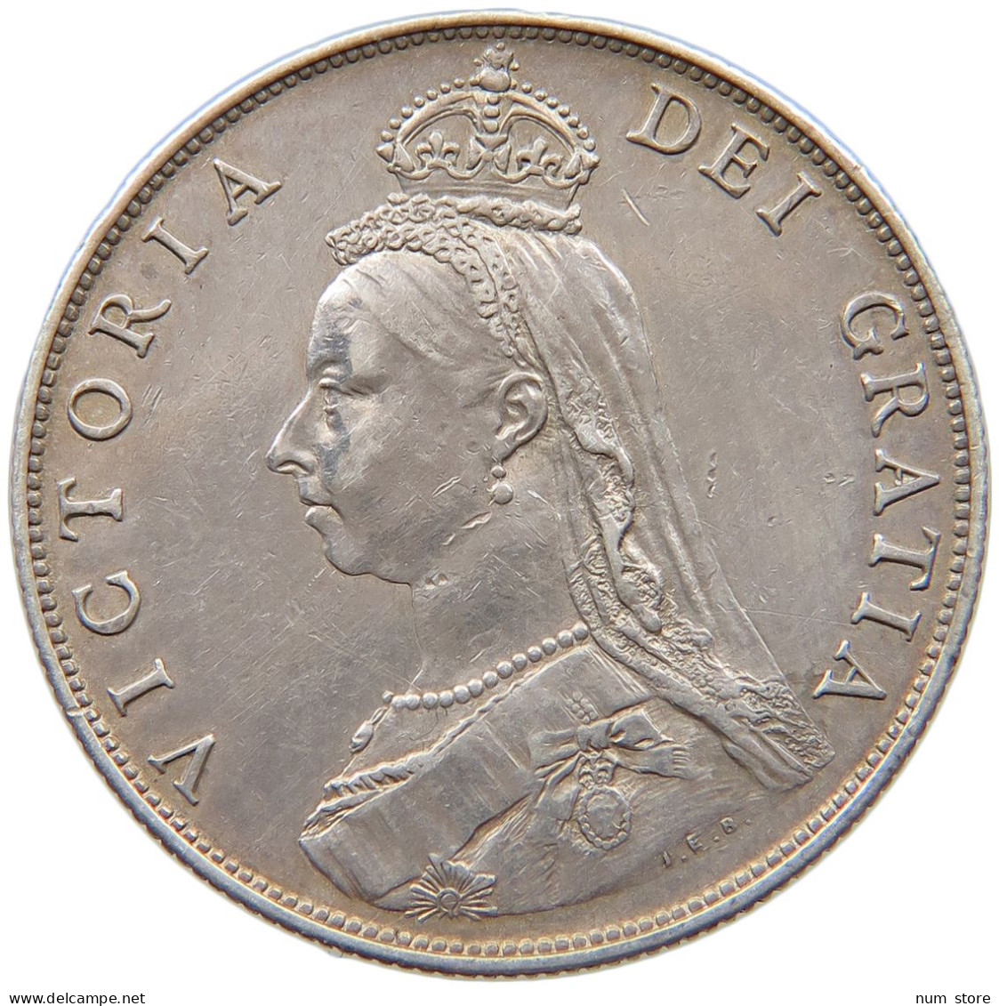 GREAT BRITAIN FLORIN 1887 Victoria 1837-1901 #t084 0465 - J. 1 Florin / 2 Shillings