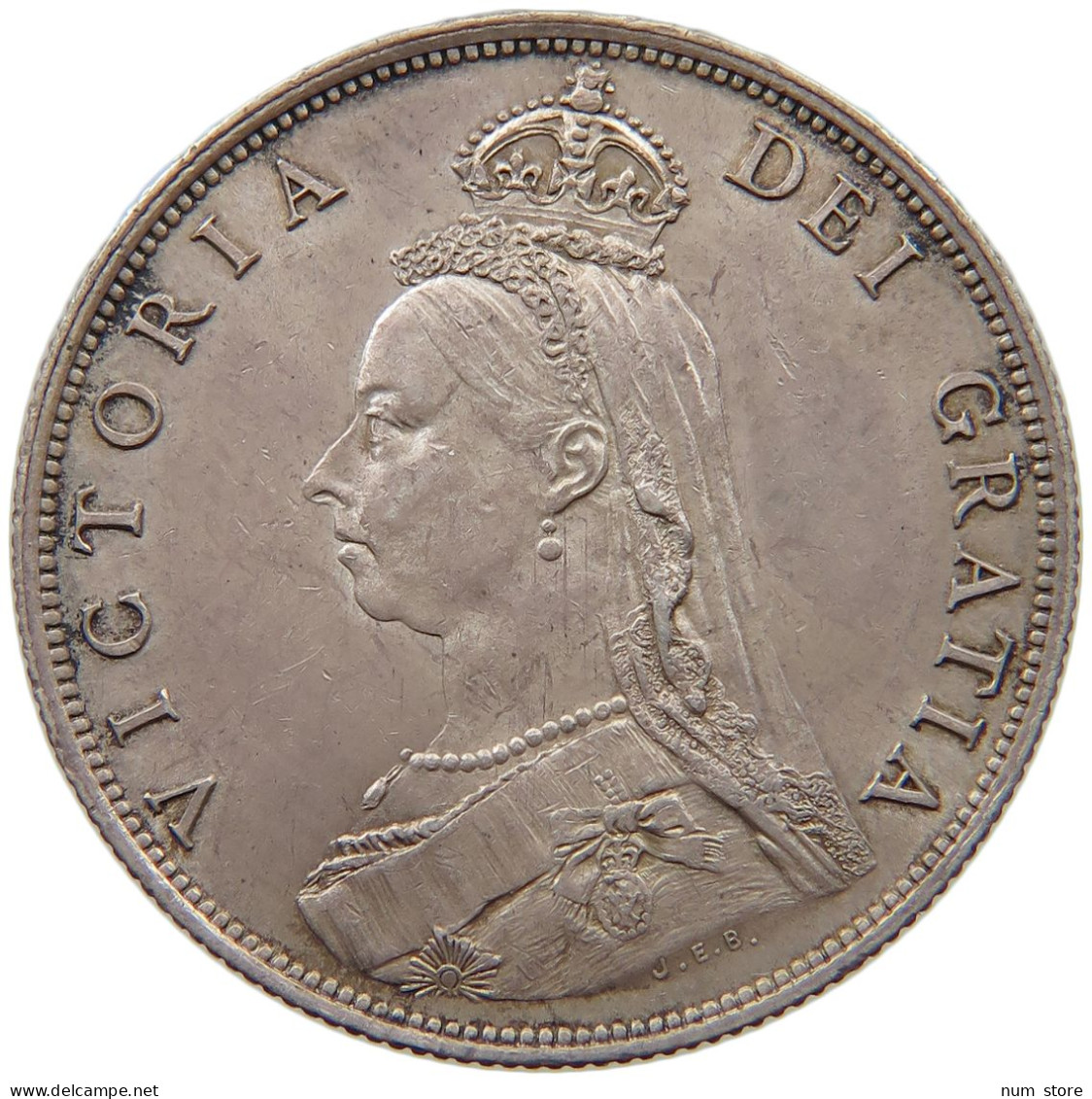 GREAT BRITAIN FLORIN 1887 Victoria 1837-1901 #c052 0209 - J. 1 Florin / 2 Shillings
