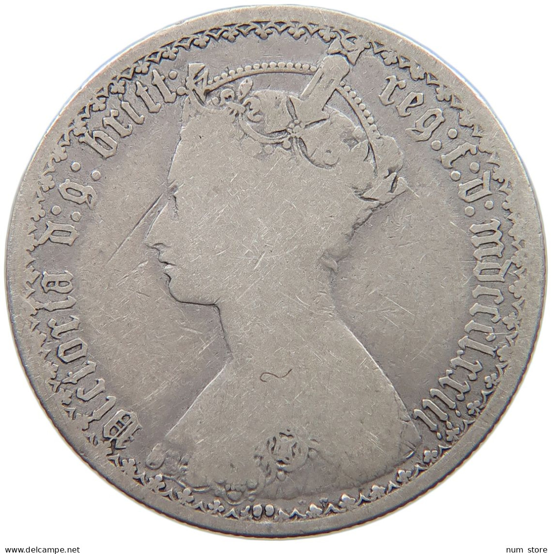 GREAT BRITAIN FLORIN 1873 Victoria 1837-1901 #c009 0387 - J. 1 Florin / 2 Schilling