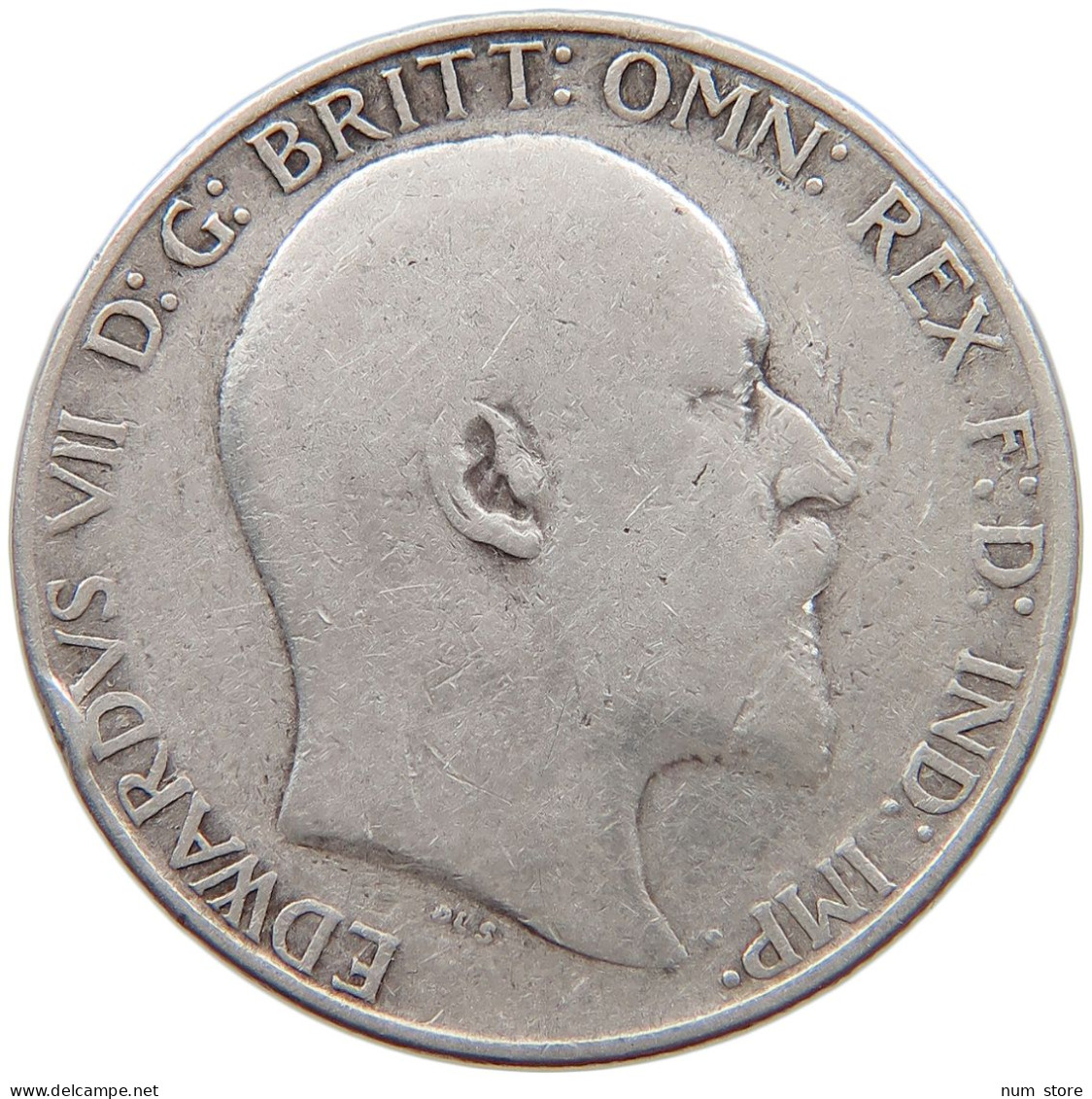 GREAT BRITAIN FLORIN  Edward VII., 1901 - 1910 #s038 0299 - J. 1 Florin / 2 Shillings