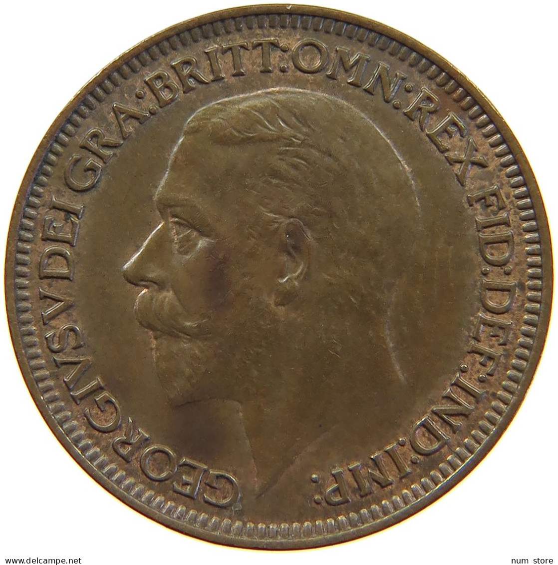 GREAT BRITAIN FARTHING 1935 George V. (1910-1936) #s010 0217 - B. 1 Farthing