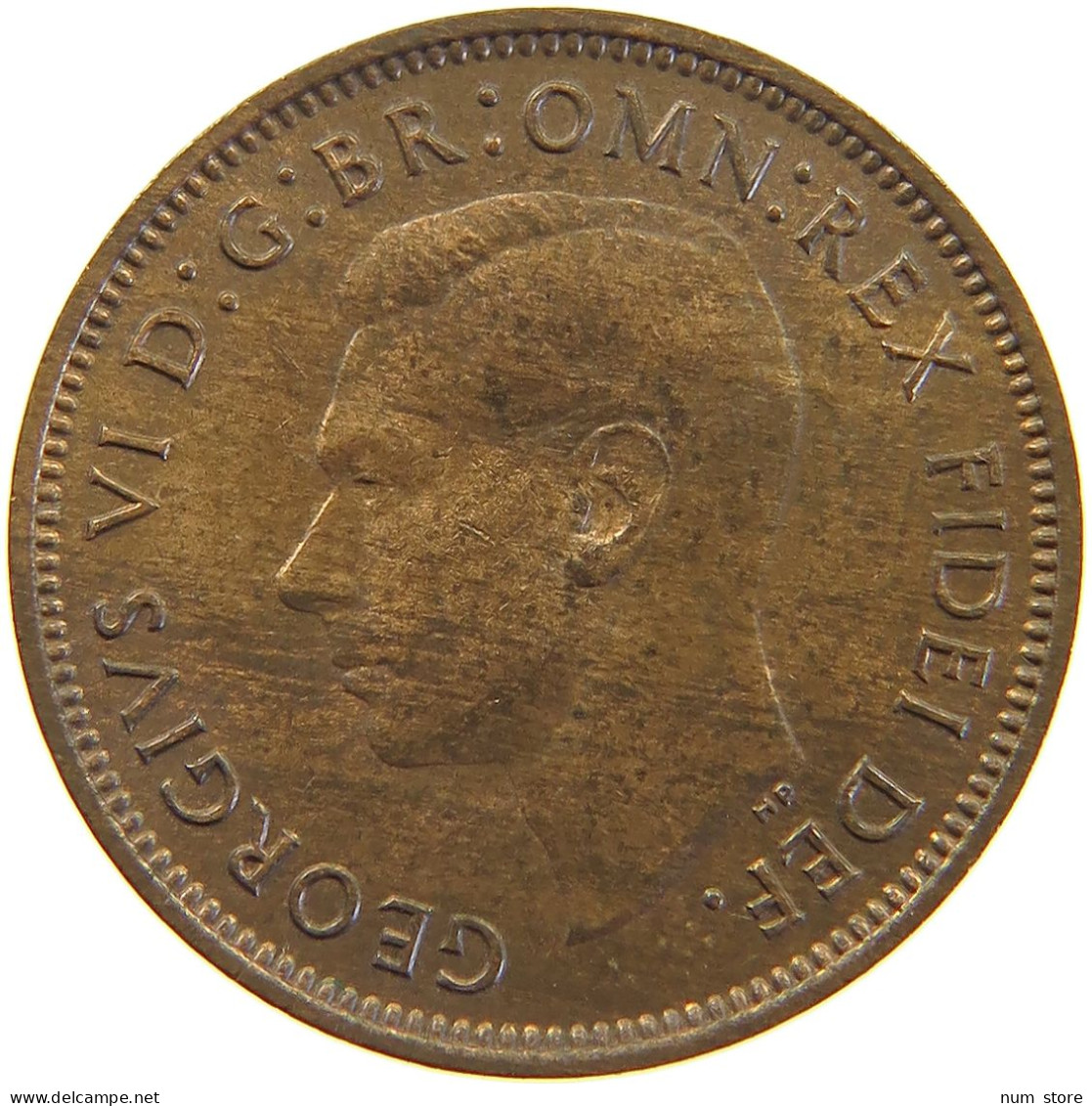 GREAT BRITAIN FARTHING 1949 George VI. (1936-1952) #c050 0375 - B. 1 Farthing