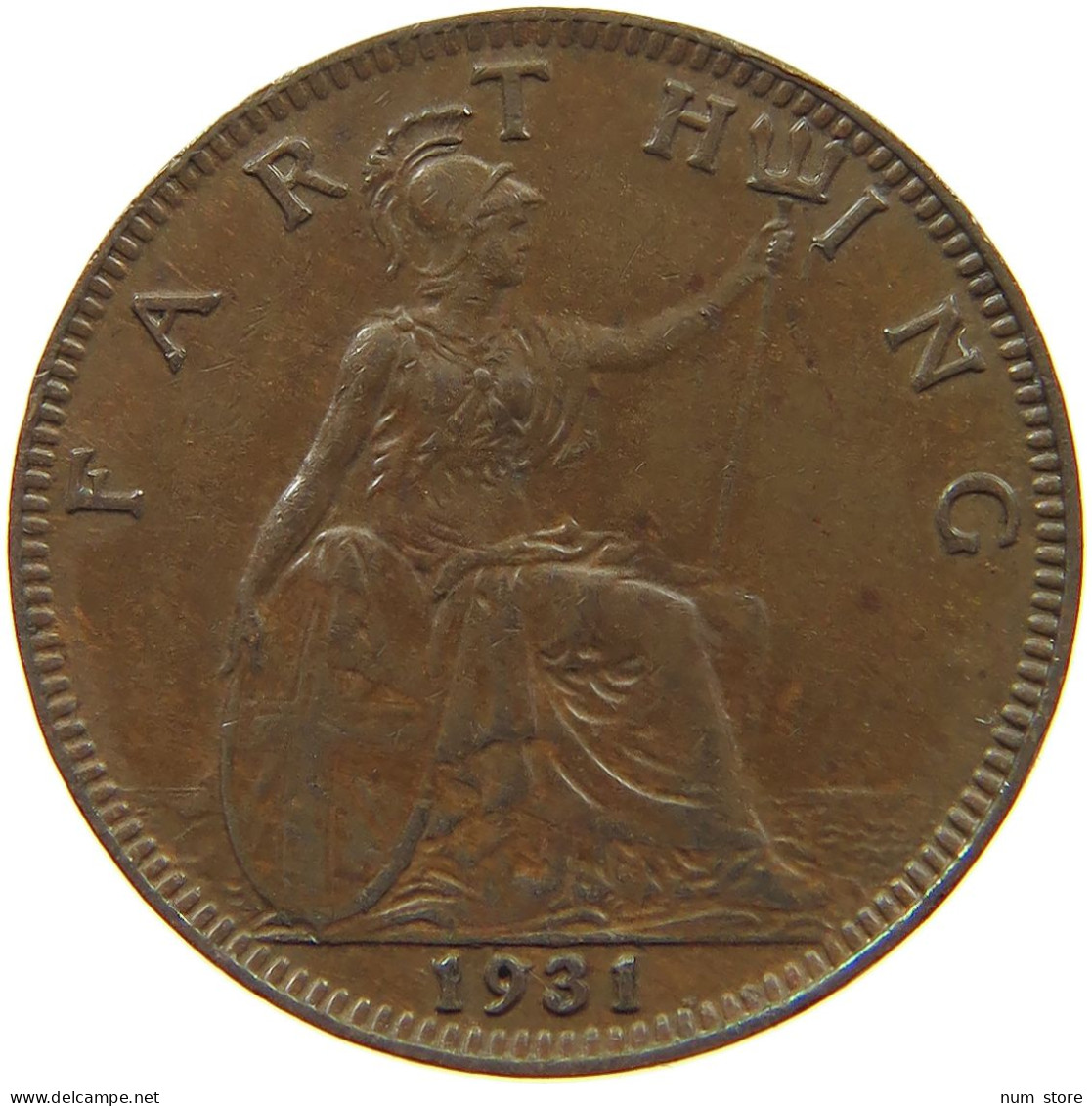 GREAT BRITAIN FARTHING 1931 George V. (1910-1936) #a093 0321 - B. 1 Farthing