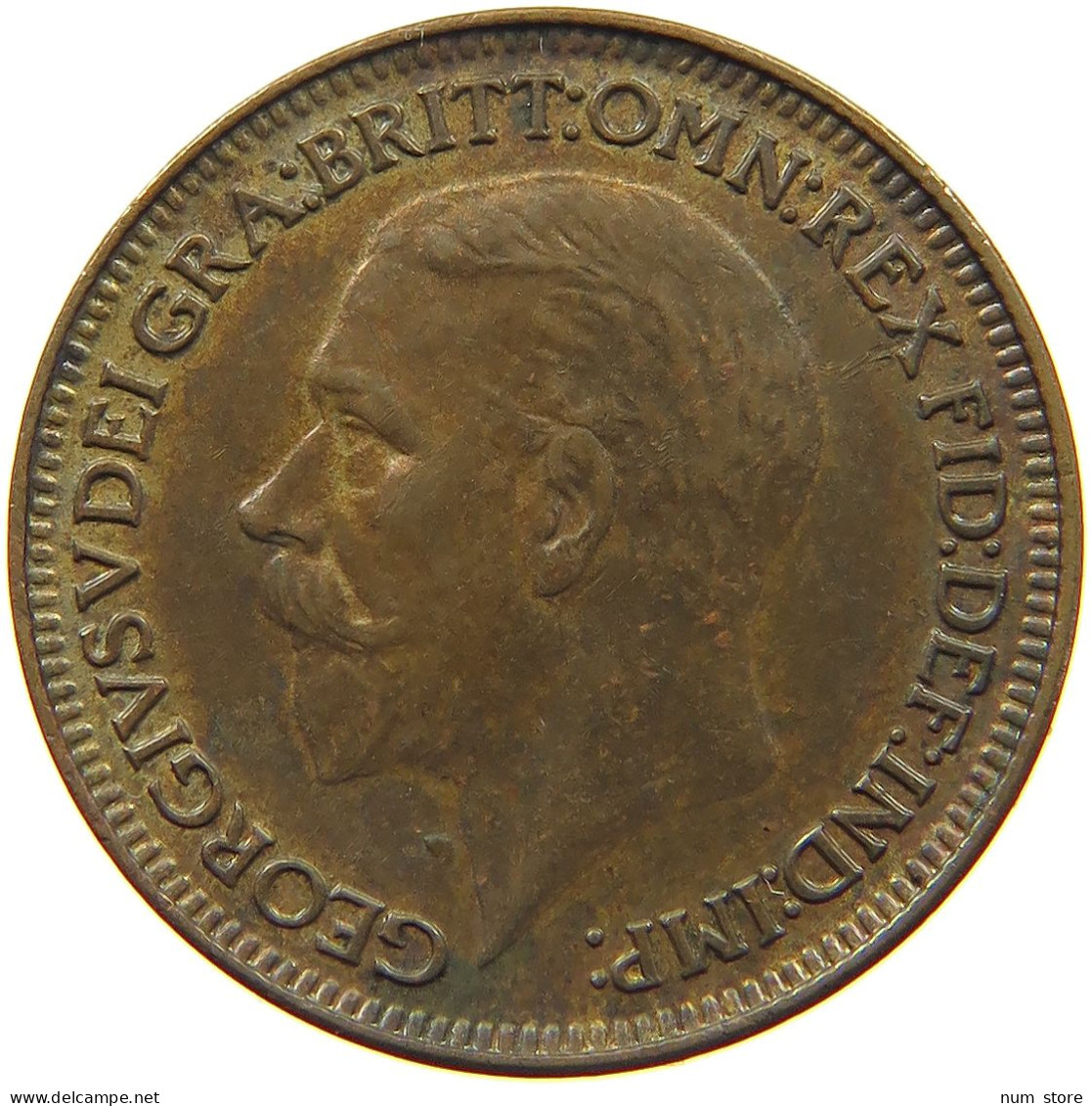 GREAT BRITAIN FARTHING 1927 George V. (1910-1936) #c083 0393 - B. 1 Farthing