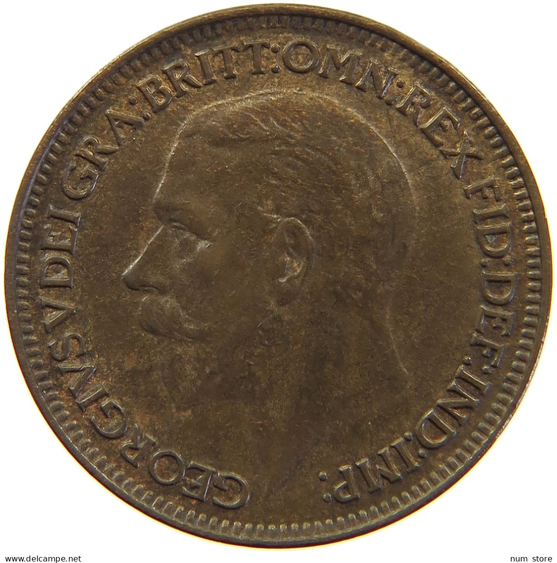 GREAT BRITAIN FARTHING 1928 George V. (1910-1936) #s010 0185 - B. 1 Farthing