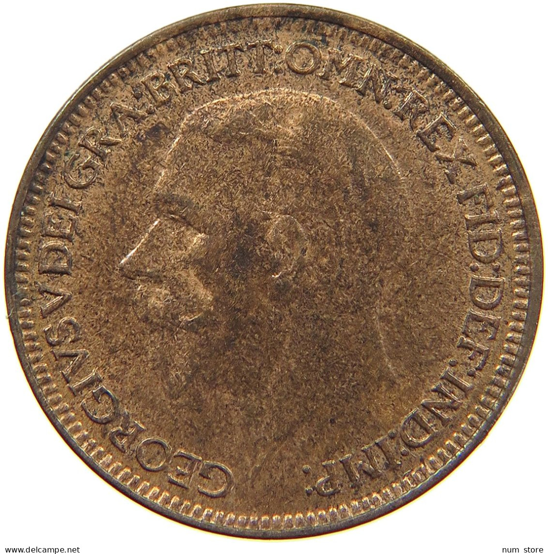 GREAT BRITAIN FARTHING 1928 George V. (1910-1936) #t117 1119 - B. 1 Farthing