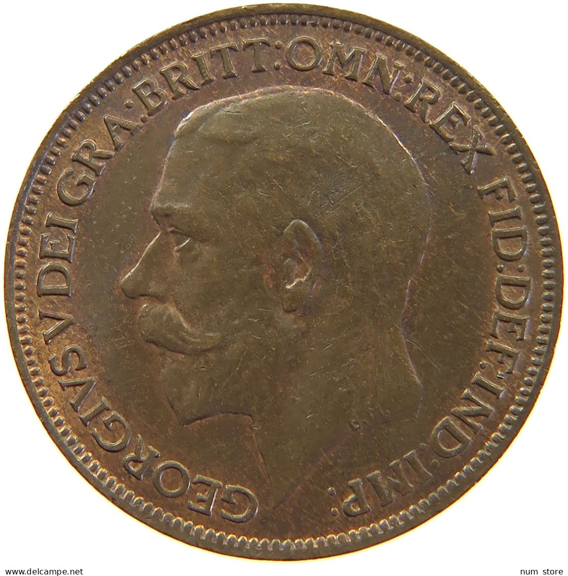 GREAT BRITAIN FARTHING 1923 George V. (1910-1936) #c064 0111 - B. 1 Farthing