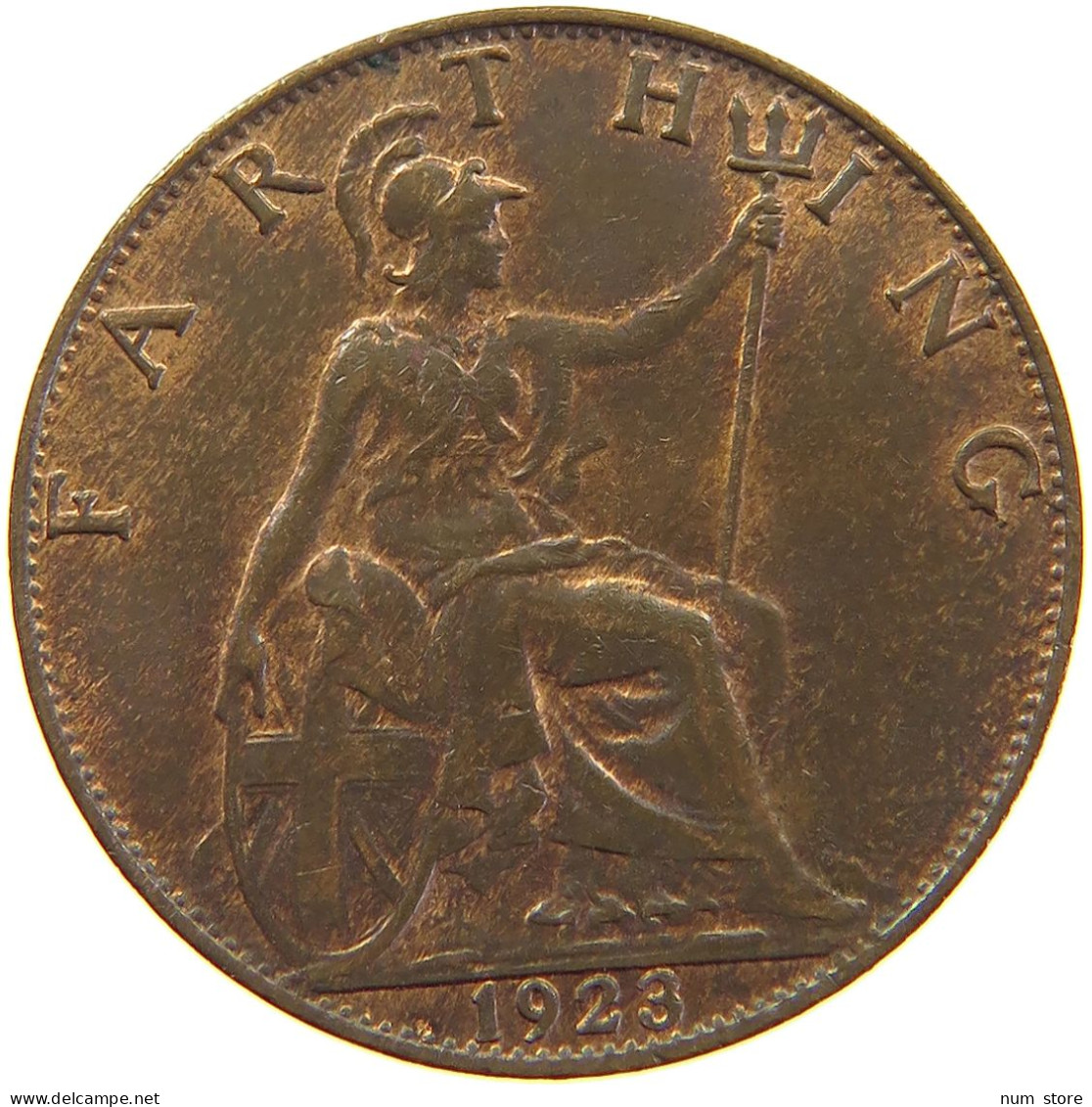 GREAT BRITAIN FARTHING 1923 George V. (1910-1936) #c064 0111 - B. 1 Farthing