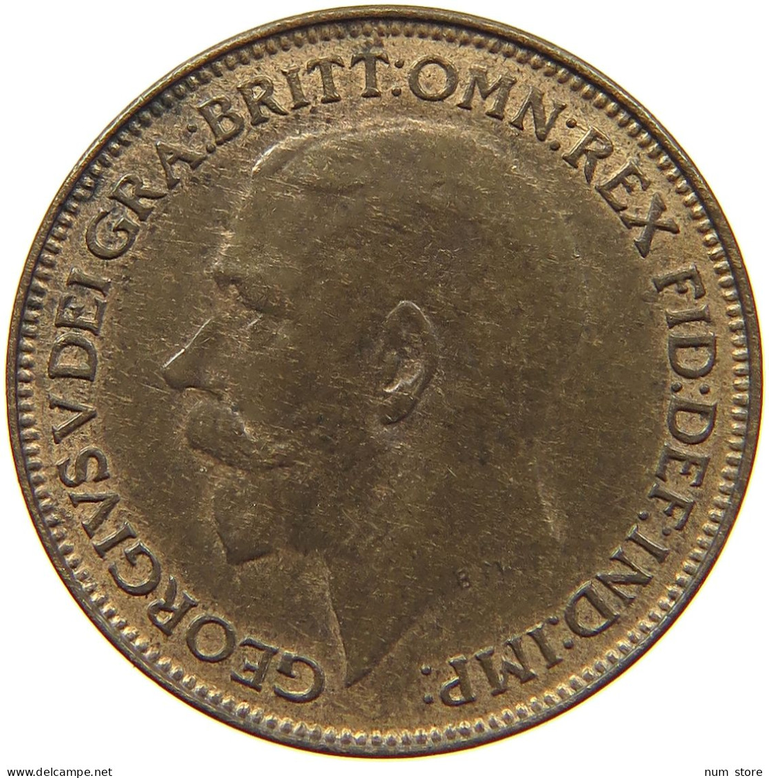 GREAT BRITAIN FARTHING 1925 George V. (1910-1936) #s008 0071 - B. 1 Farthing