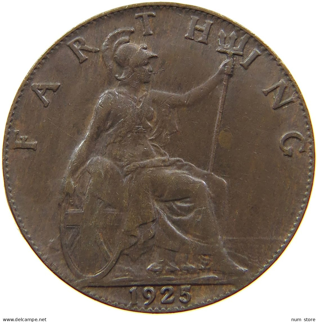 GREAT BRITAIN FARTHING 1925 George V. (1910-1936) #a085 0475 - B. 1 Farthing