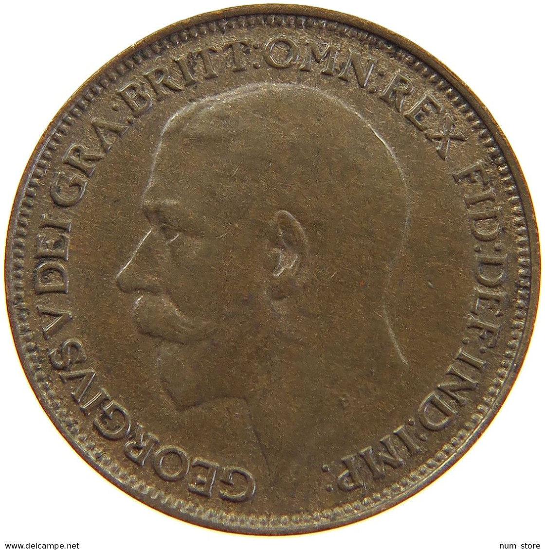 GREAT BRITAIN FARTHING 1925 George V. (1910-1936) #a011 1051 - B. 1 Farthing