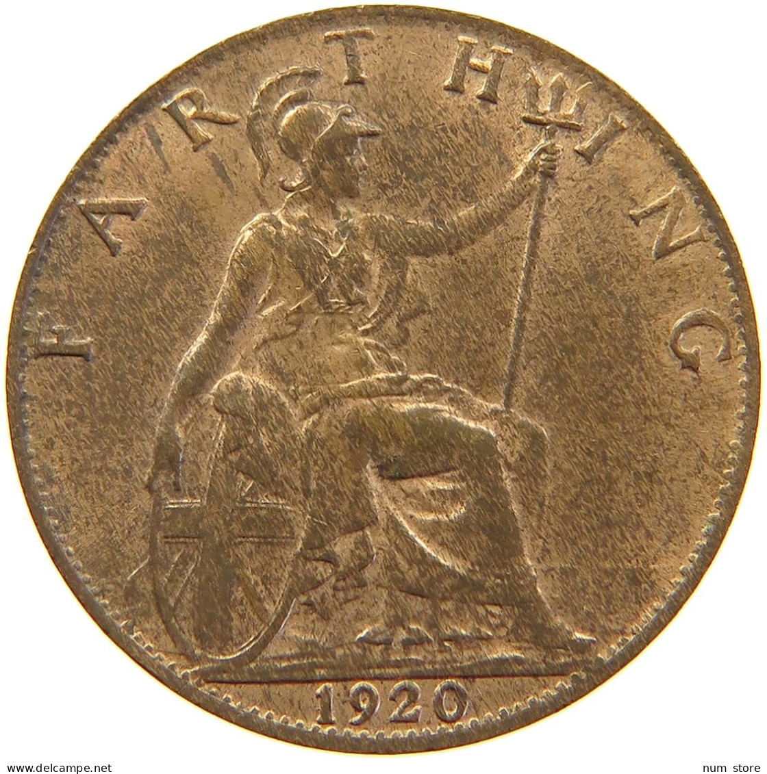 GREAT BRITAIN FARTHING 1920 George V. (1910-1936) #c063 0297 - B. 1 Farthing