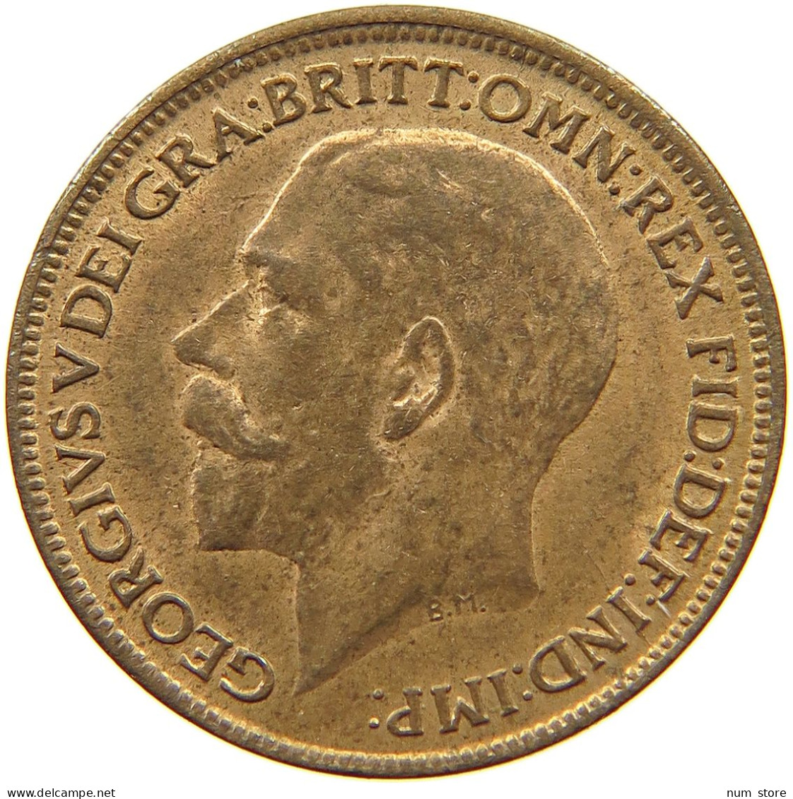 GREAT BRITAIN FARTHING 1920 George V. (1910-1936) #t058 0551 - B. 1 Farthing