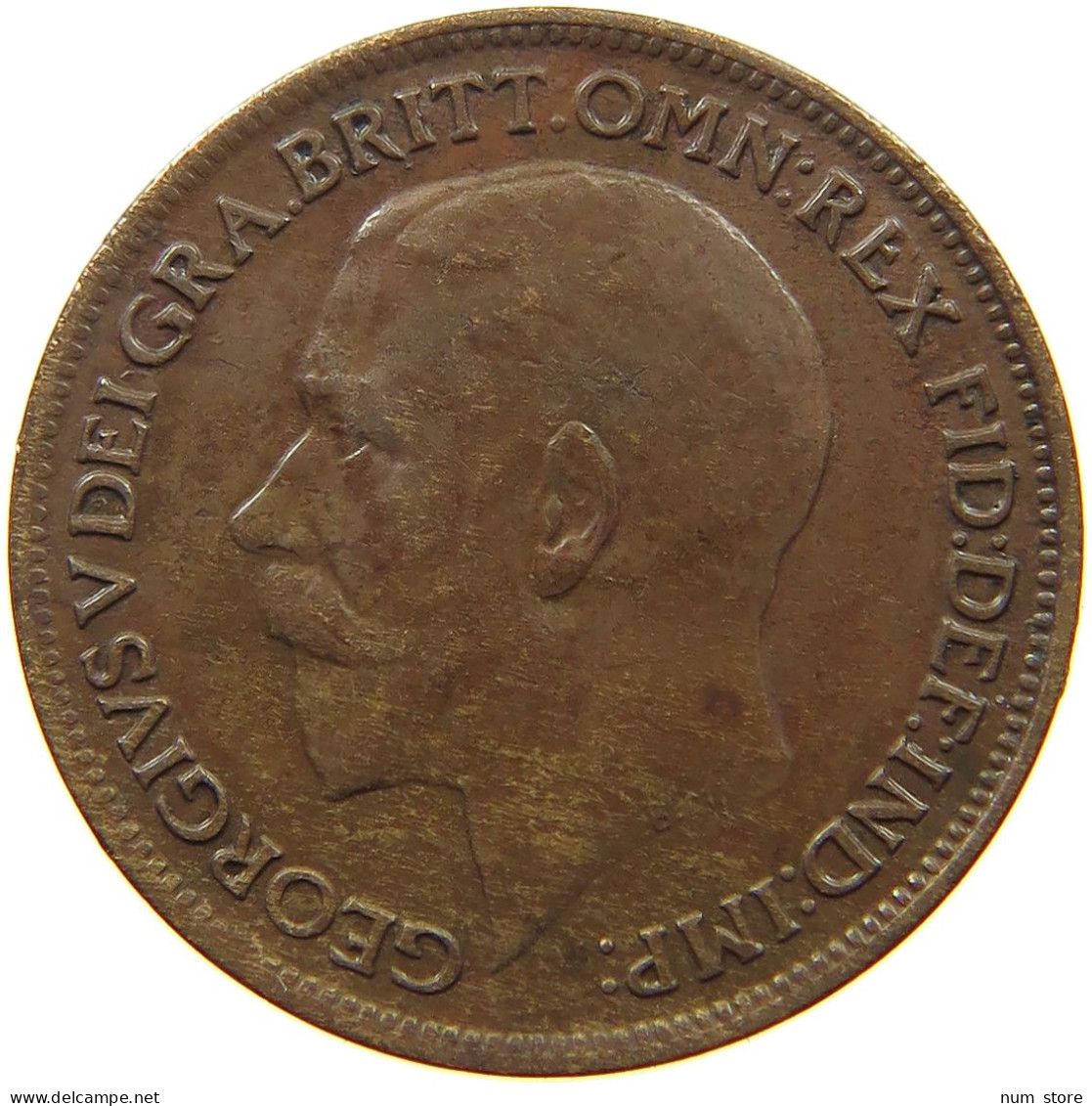 GREAT BRITAIN FARTHING 1920 George V. (1910-1936) #a093 0503 - B. 1 Farthing