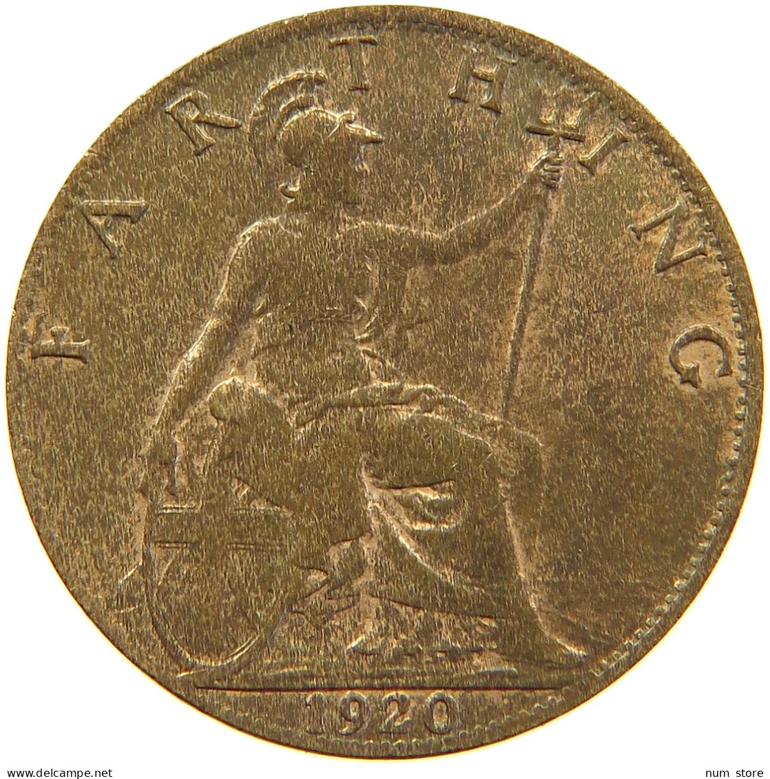 GREAT BRITAIN FARTHING 1920 George V. (1910-1936) #c063 0289 - B. 1 Farthing