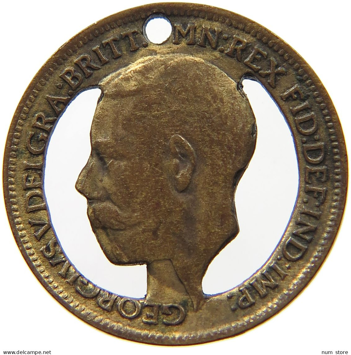 GREAT BRITAIN FARTHING 1915 George V. (1910-1936) #s045 0395 - B. 1 Farthing