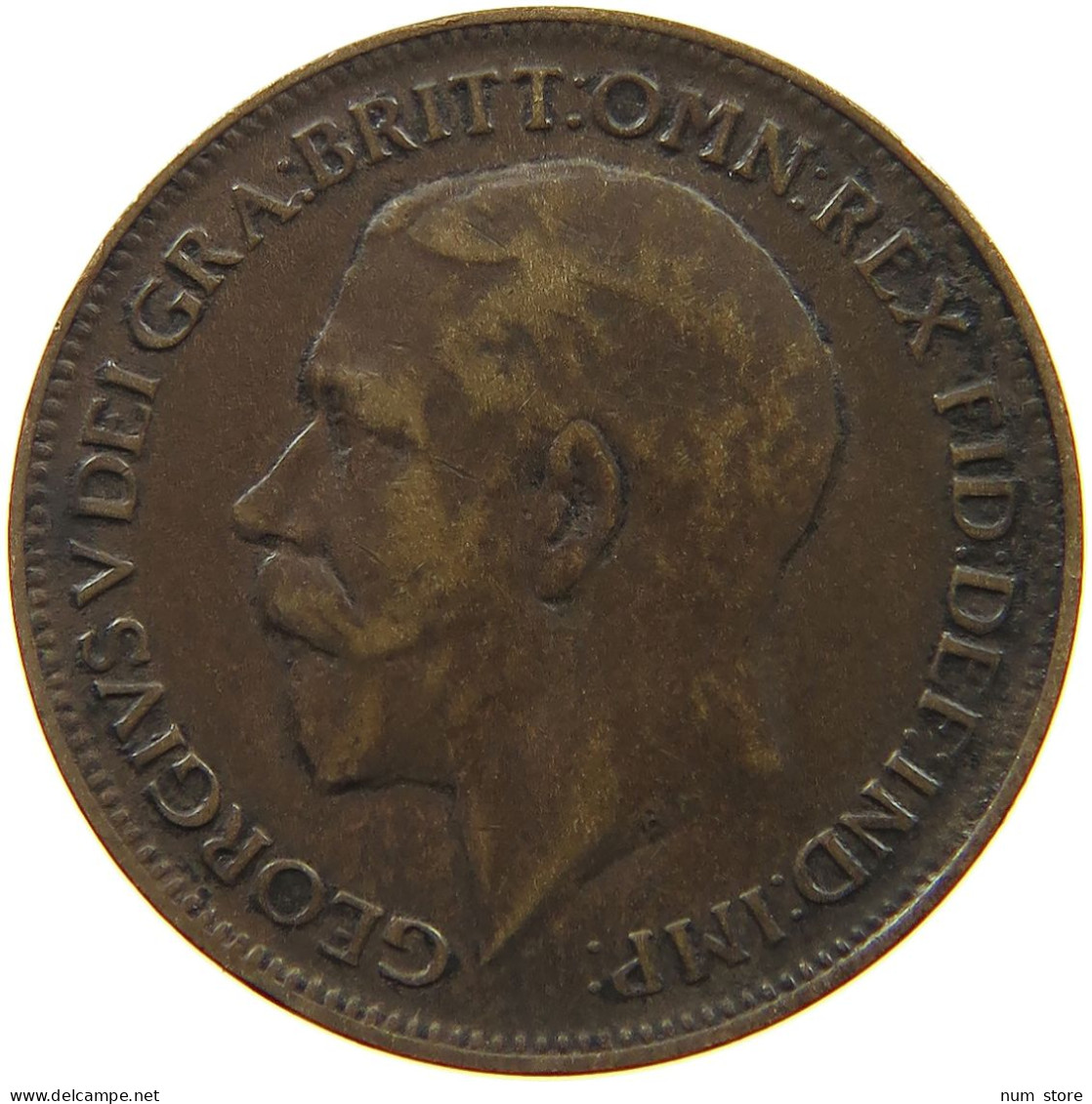 GREAT BRITAIN FARTHING 1918 George V. (1910-1936) #a093 0489 - B. 1 Farthing