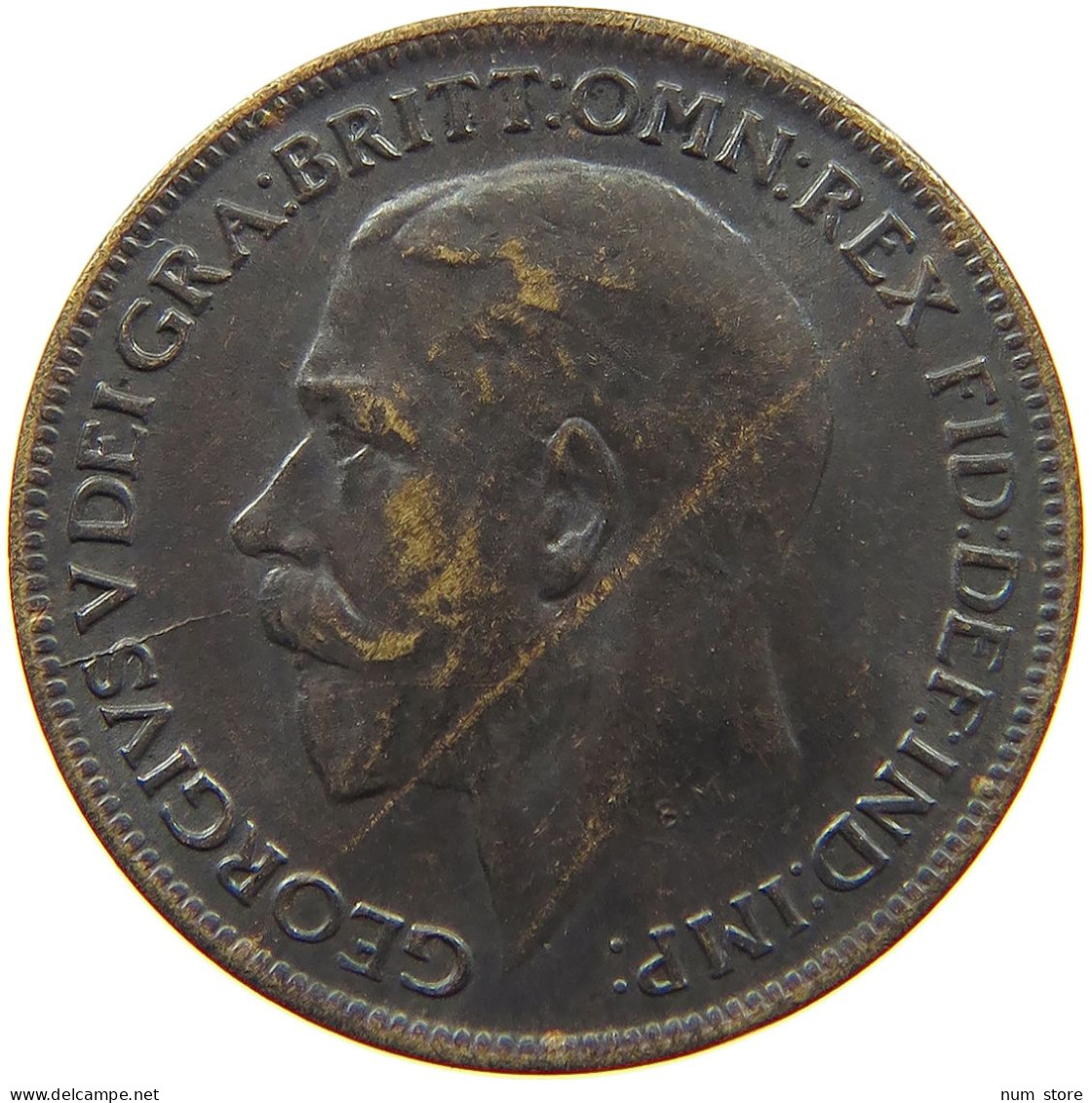 GREAT BRITAIN FARTHING 1917 George V. (1910-1936) #a011 1057 - B. 1 Farthing