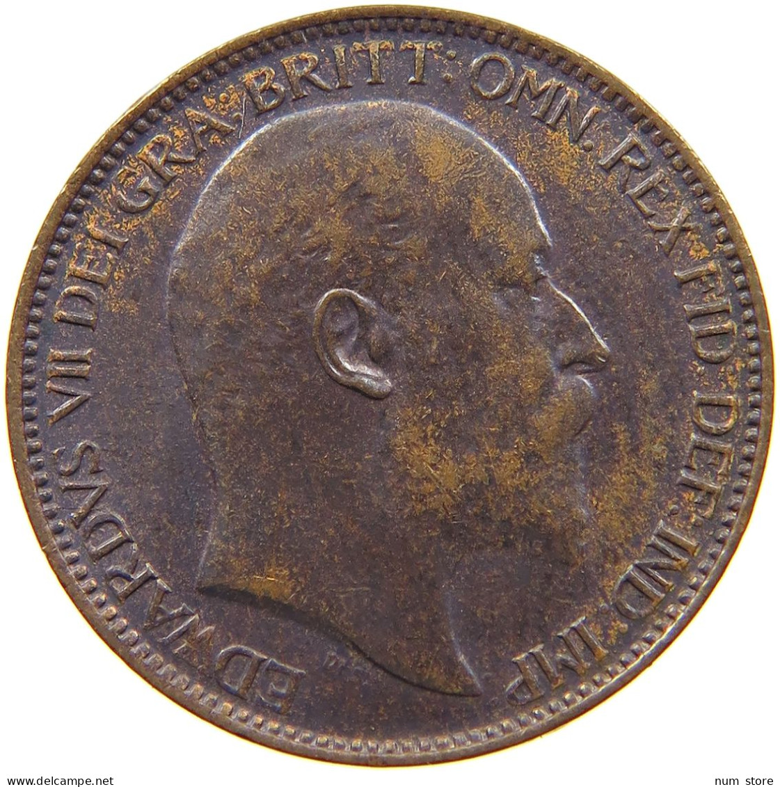 GREAT BRITAIN FARTHING 1902 Edward VII., 1901 - 1910 #s054 0695 - B. 1 Farthing