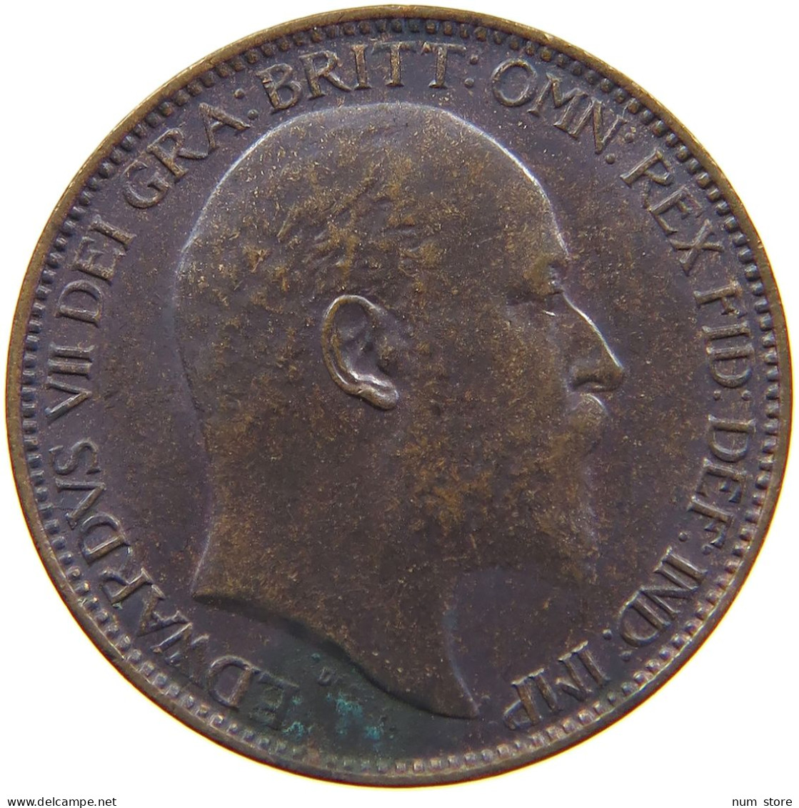 GREAT BRITAIN FARTHING 1902 Edward VII., 1901 - 1910 #s055 0121 - B. 1 Farthing