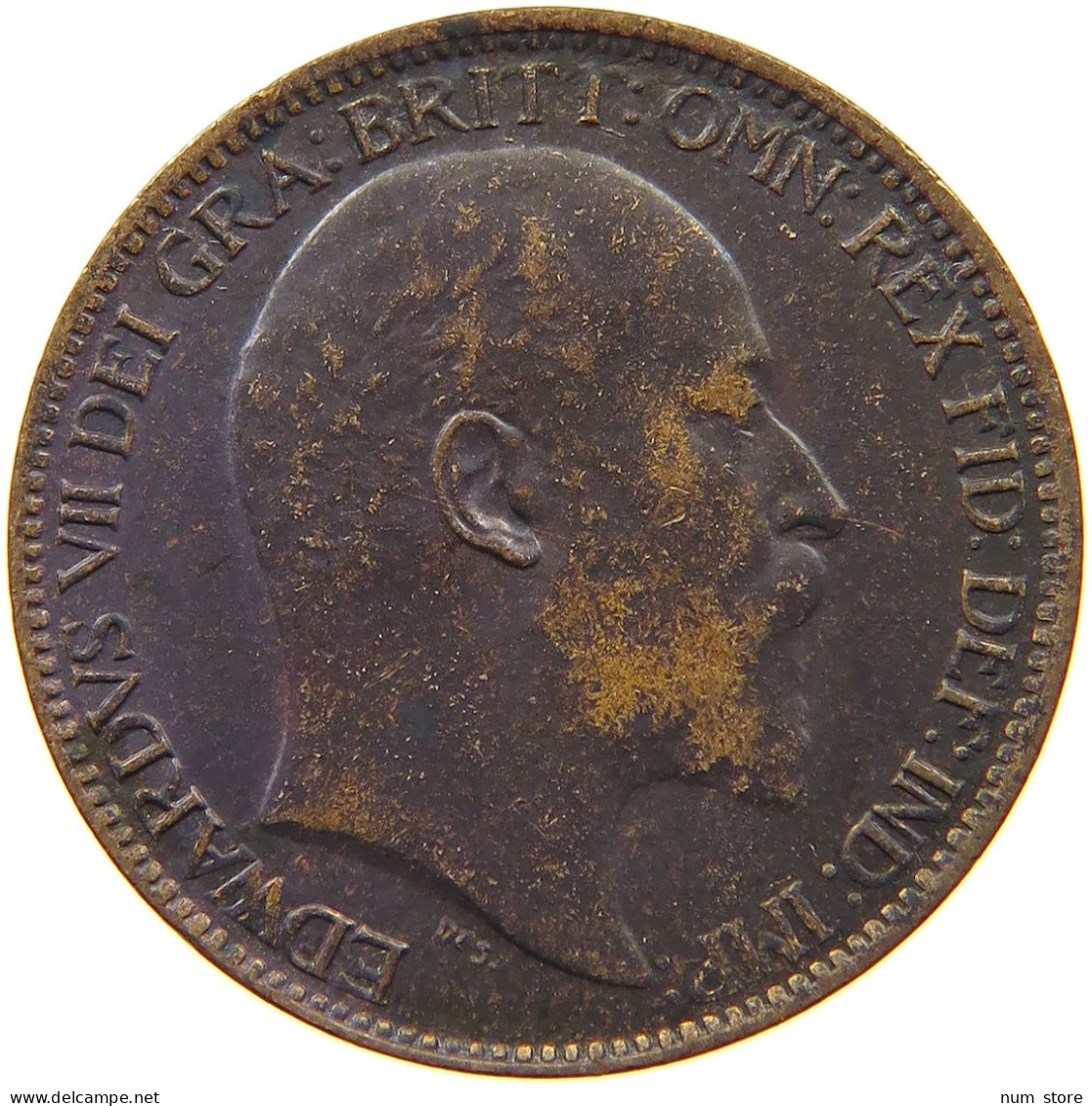 GREAT BRITAIN FARTHING 1902 Edward VII., 1901 - 1910 #s055 0125 - B. 1 Farthing