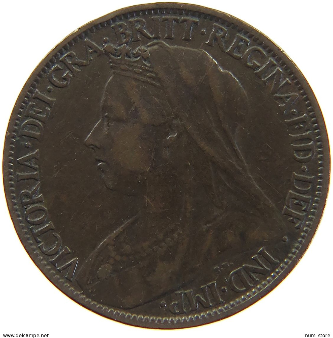 GREAT BRITAIN FARTHING 1901 Victoria 1837-1901 #c050 0365 - B. 1 Farthing