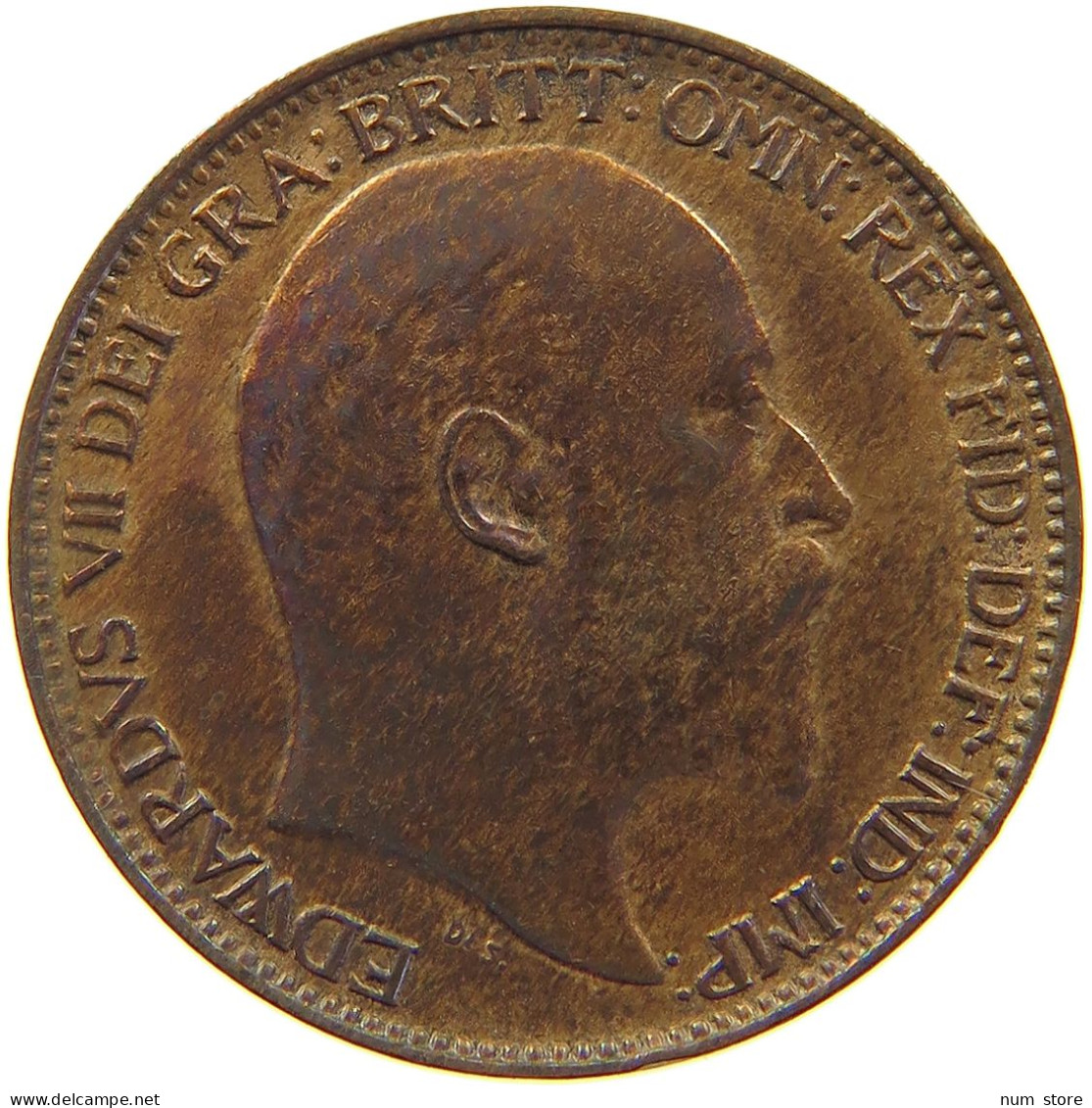 GREAT BRITAIN FARTHING 1902 Edward VII., 1901 - 1910 #s012 0223 - B. 1 Farthing