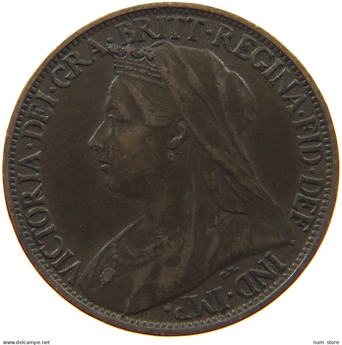 GREAT BRITAIN FARTHING 1901 Victoria 1837-1901 #a011 0987 - B. 1 Farthing