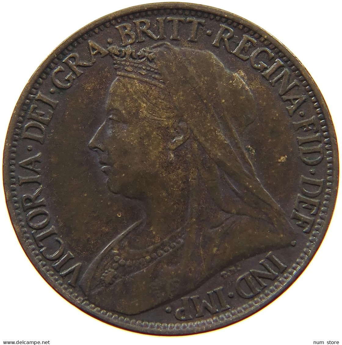 GREAT BRITAIN FARTHING 1901 Victoria 1837-1901 #a011 0955 - B. 1 Farthing