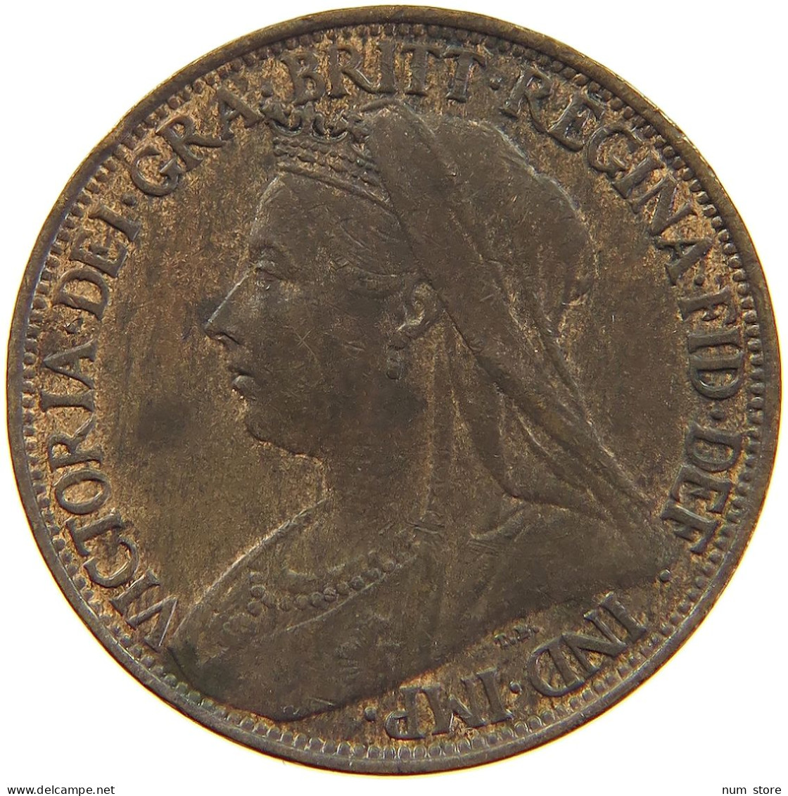 GREAT BRITAIN FARTHING 1901 Victoria 1837-1901 #a011 1005 - B. 1 Farthing