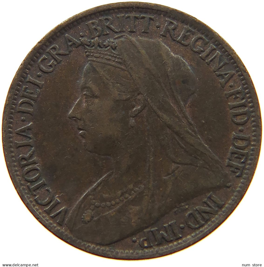 GREAT BRITAIN FARTHING 1901 Victoria 1837-1901 #a011 0985 - B. 1 Farthing