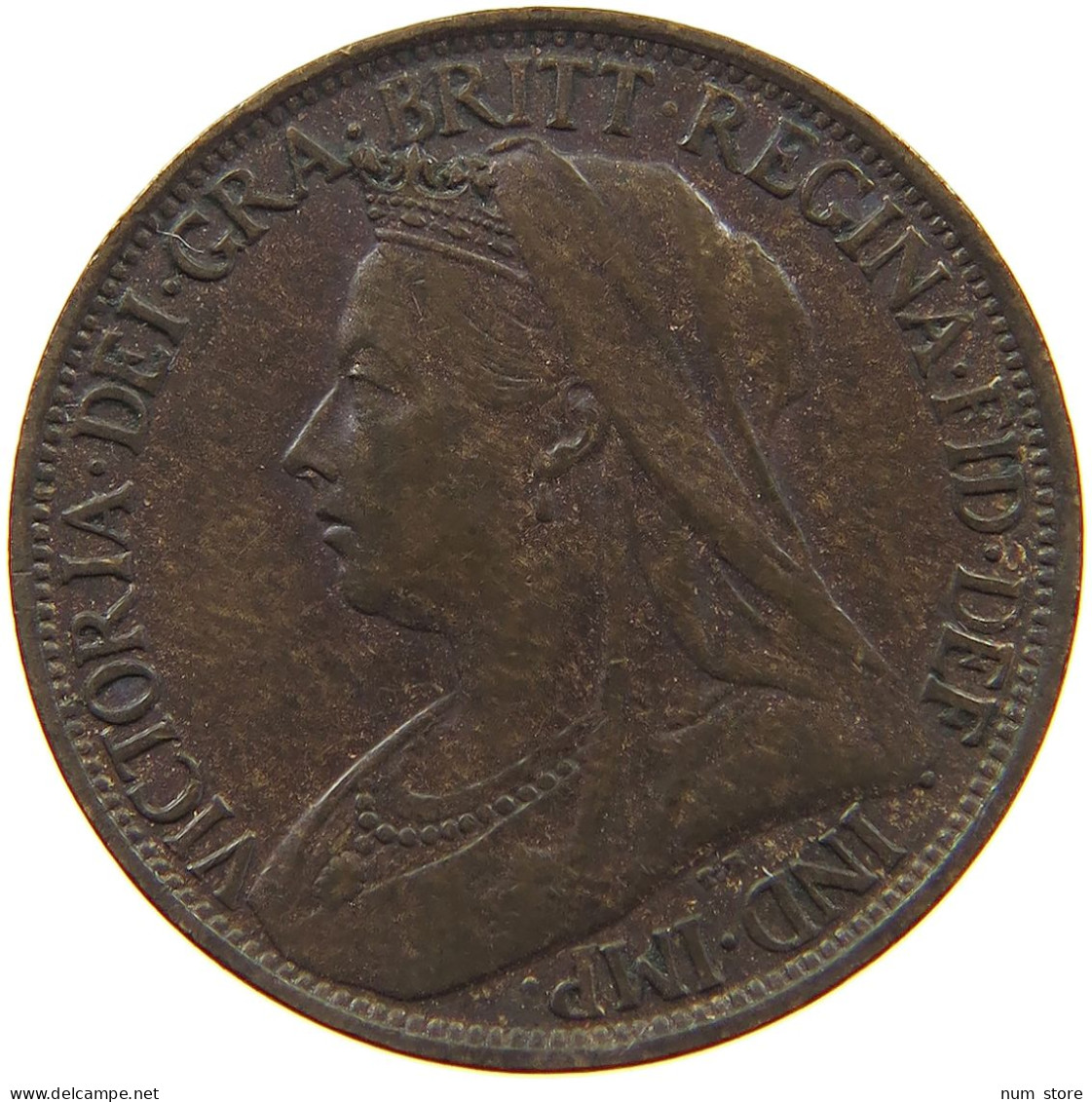 GREAT BRITAIN FARTHING 1901 Victoria 1837-1901 #a011 0925 - B. 1 Farthing