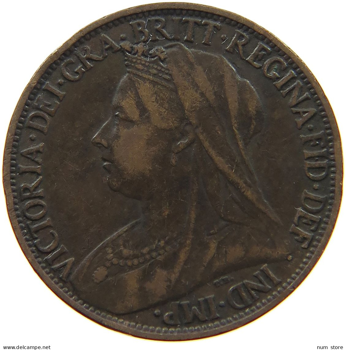 GREAT BRITAIN FARTHING 1901 Victoria 1837-1901 #a011 0901 - B. 1 Farthing