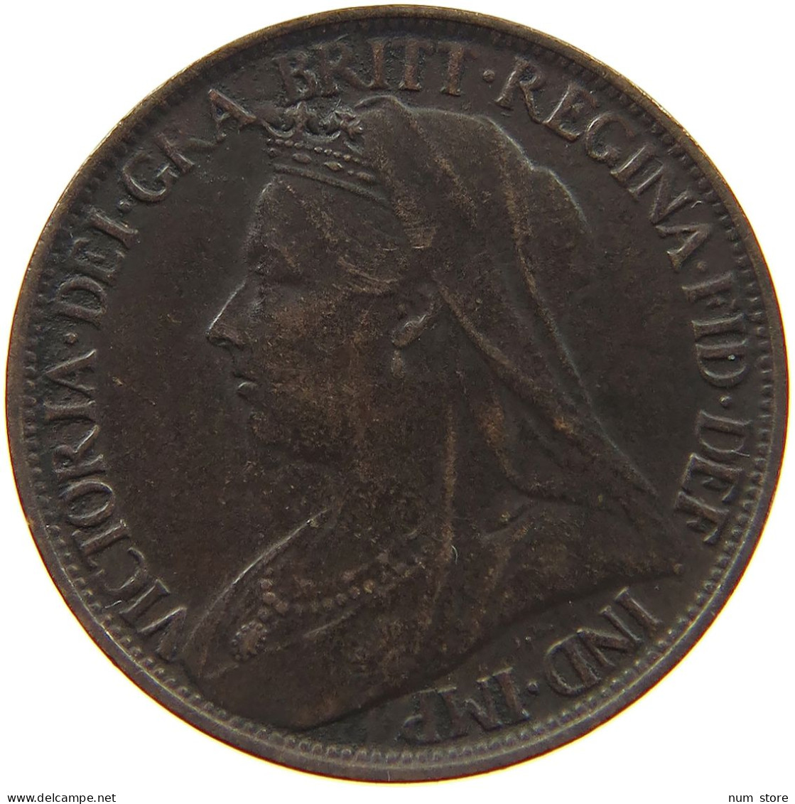 GREAT BRITAIN FARTHING 1901 Victoria 1837-1901 #a011 0885 - B. 1 Farthing