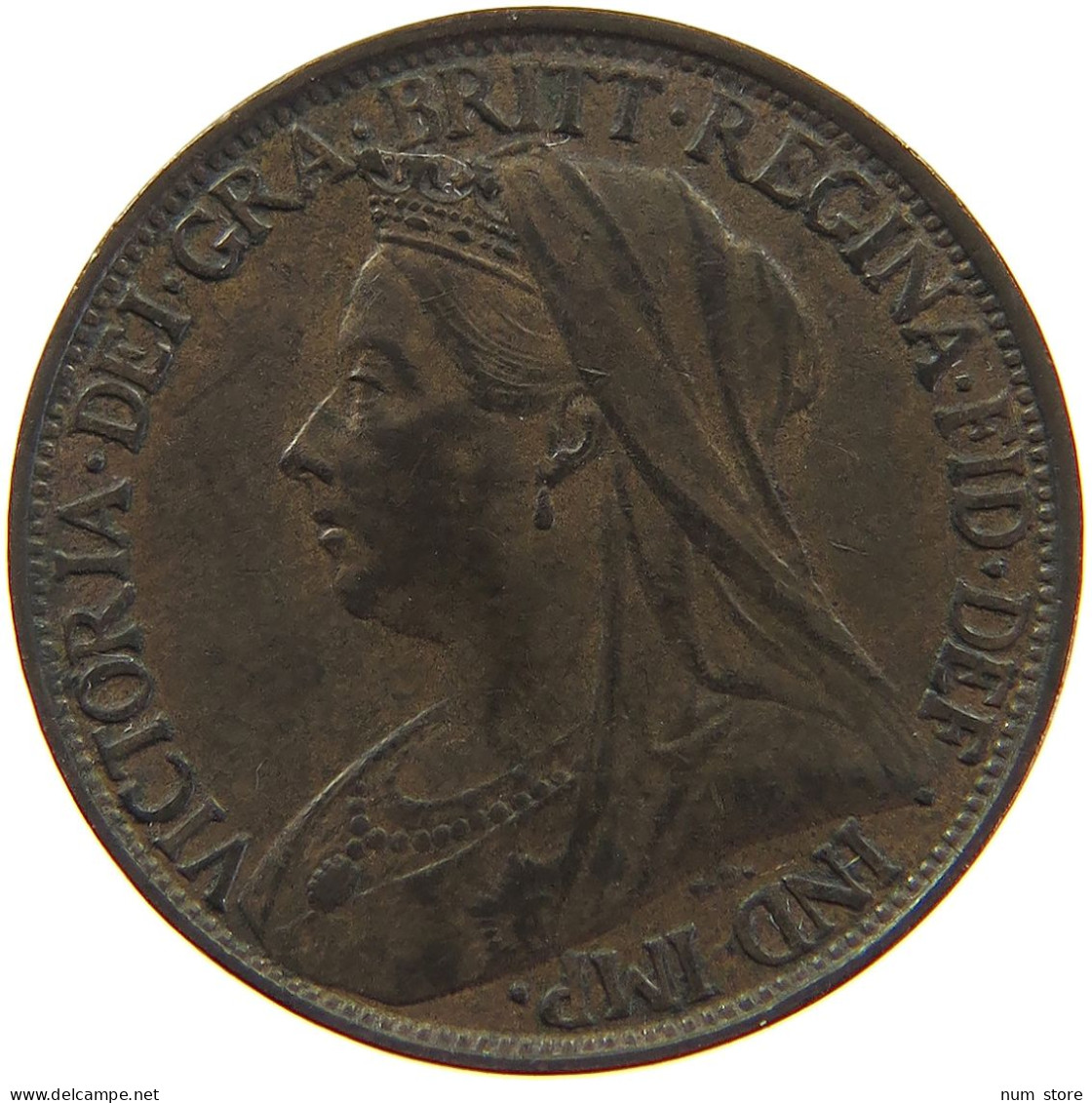 GREAT BRITAIN FARTHING 1900 Victoria 1837-1901 #a011 1003 - B. 1 Farthing