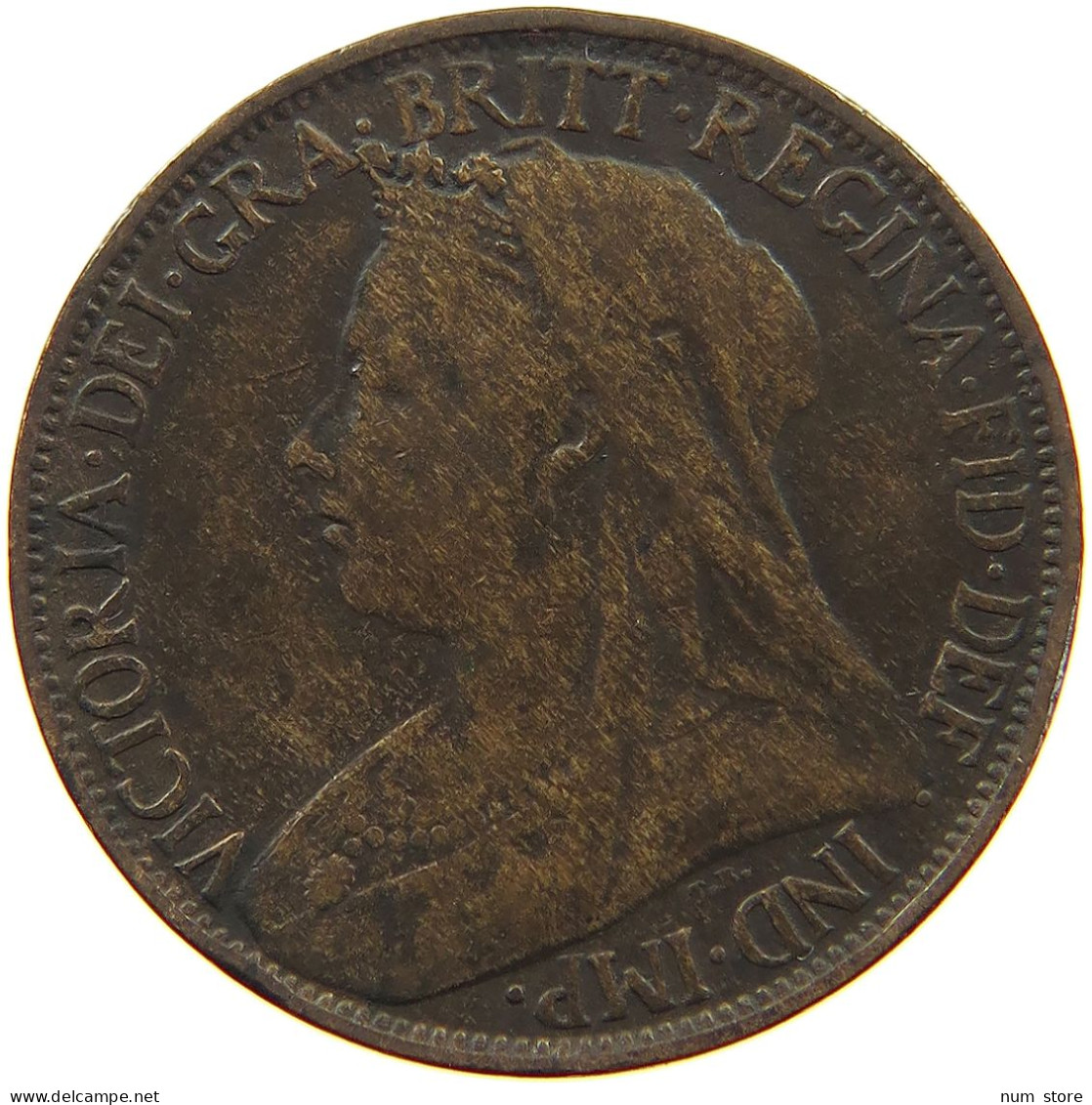 GREAT BRITAIN FARTHING 1897 Victoria 1837-1901 #a011 0969 - B. 1 Farthing