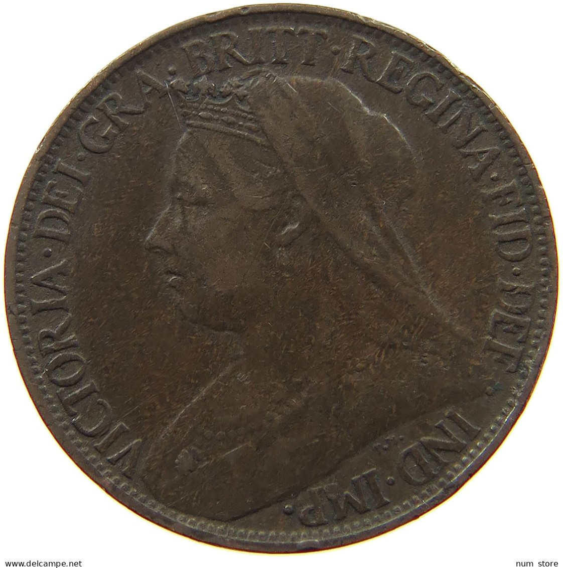GREAT BRITAIN FARTHING 1897 Victoria 1837-1901 #a011 0939 - B. 1 Farthing
