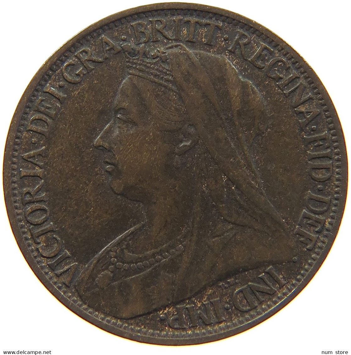 GREAT BRITAIN FARTHING 1898 Victoria 1837-1901 #c016 0443 - B. 1 Farthing