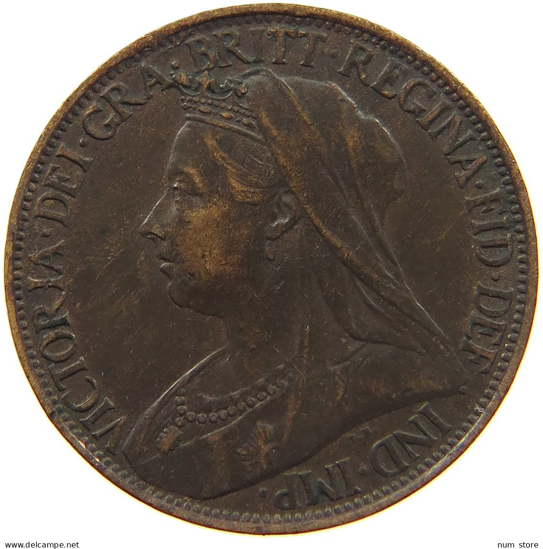 GREAT BRITAIN FARTHING 1897 Victoria 1837-1901 #a011 0915 - B. 1 Farthing