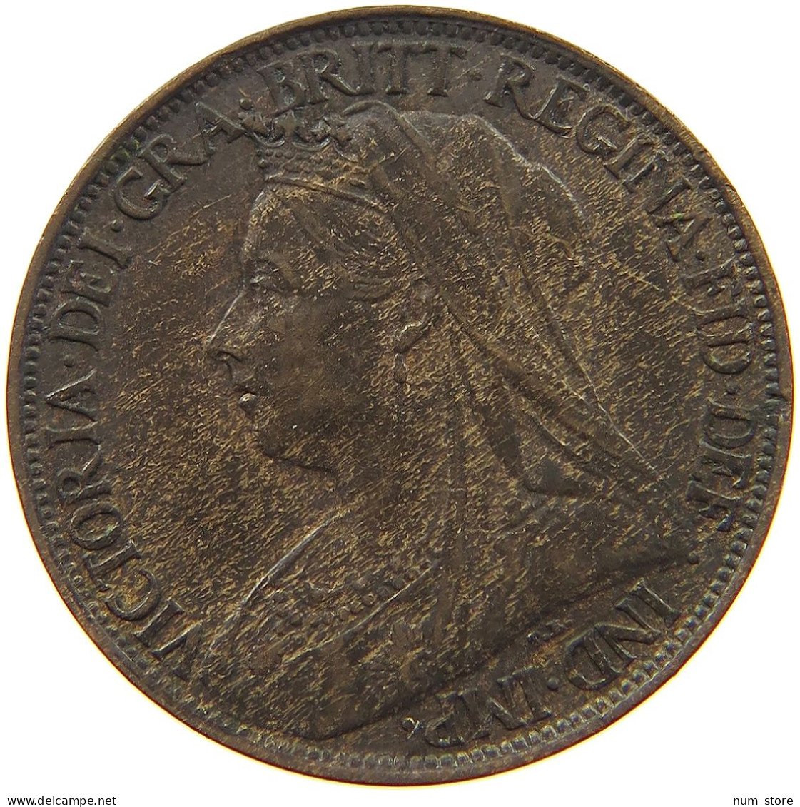 GREAT BRITAIN FARTHING 1897 Victoria 1837-1901 #a011 0977 - B. 1 Farthing