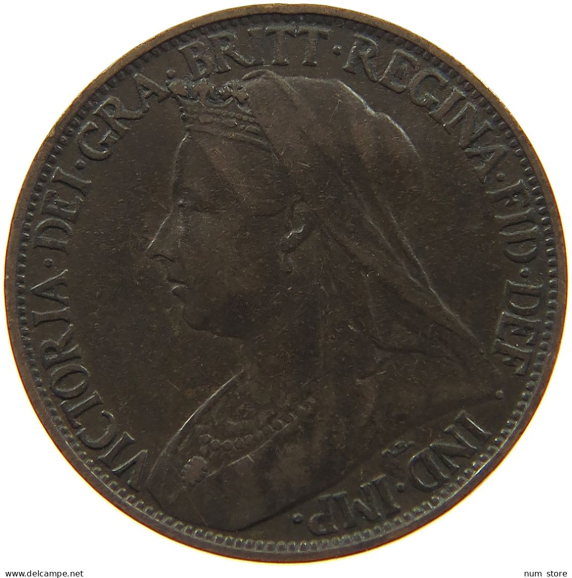 GREAT BRITAIN FARTHING 1896 Victoria 1837-1901 #a011 0983 - B. 1 Farthing