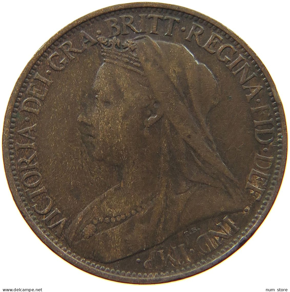 GREAT BRITAIN FARTHING 1895 Victoria 1837-1901 #t107 0173 - B. 1 Farthing