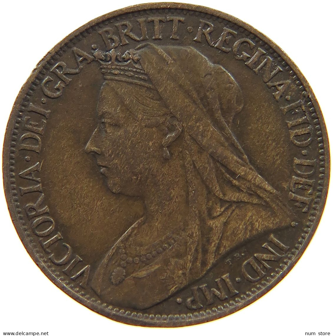 GREAT BRITAIN FARTHING 1896 Victoria 1837-1901 #a011 0889 - B. 1 Farthing