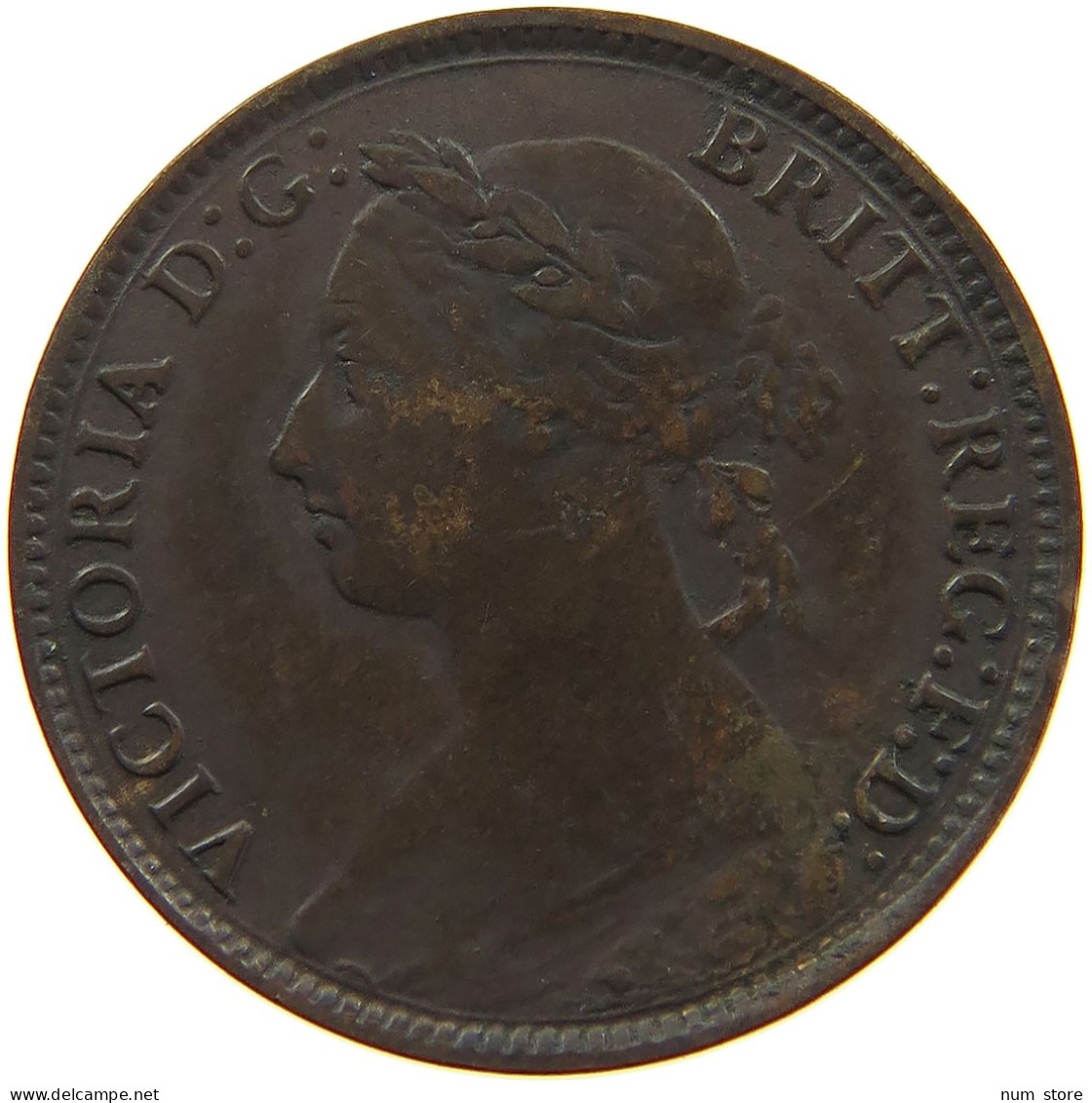 GREAT BRITAIN FARTHING 1894 Victoria 1837-1901 #a011 0805 - B. 1 Farthing