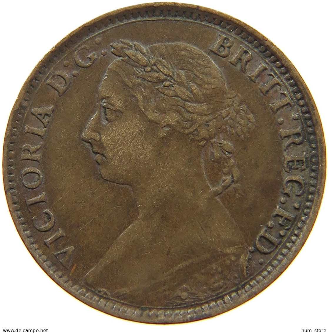 GREAT BRITAIN FARTHING 1893 Victoria 1837-1901 #a011 0759 - B. 1 Farthing