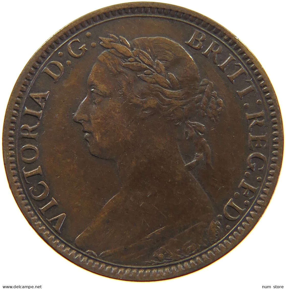 GREAT BRITAIN FARTHING 1891 Victoria 1837-1901 #c063 0299 - B. 1 Farthing